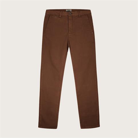 CHINO LONG SLIM TWILL STRETCH G/D OTTER