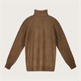 TURTLENECK 62%ACRY/30%NYL/6%WOOL/2%SPAND.DK.BEIGE