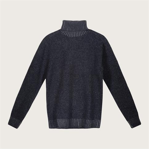 TURTLENECK 80%WOOL/20%NYLON NAVY