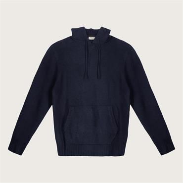 HOODIE 62%ACRY/30%NYL/6%WOOL/2%SPAND. NAVY