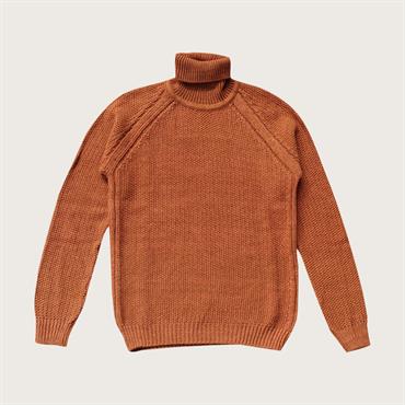 TURTLENECK 60%ACRY/25%CTN/15%WOOL RUST