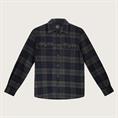 OVER SHIRT L/S FLANNEL G/WASH GREY CHECK