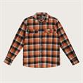 OVER SHIRT L/S FLANNEL G/WASH ORANGE CHECK