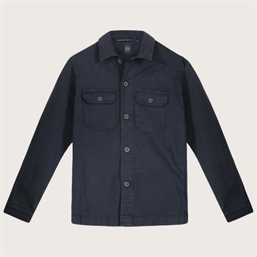 OVER SHIRT L/S TWILL G/D NAVY