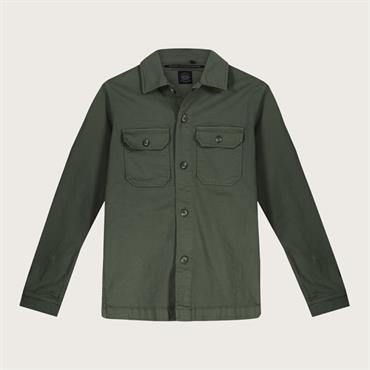 OVER SHIRT L/S TWILL G/D MIL.GREEN