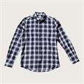 BTN DOWN COLLAR L/S FLANNEL G/WASH NAVY CHECK