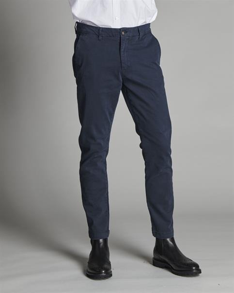 CHINO LONG SLIM TWILL STRETCH G/D NAVY