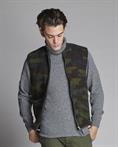 GILET BOILED WOOL MIL.GREEN