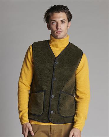 GILET TEDDY MIL.GREEN