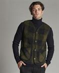 GILET TEDDY GREEN CHECK