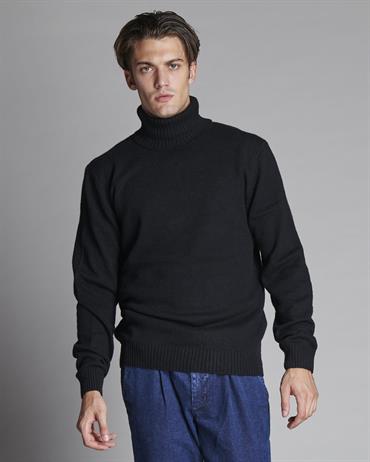 TURTLENECK 80%WOOL/20%NYLON BLACK