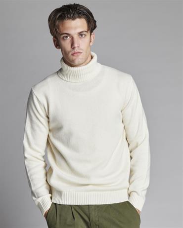 TURTLENECK 80%WOOL/20%NYLON OFF WHITE