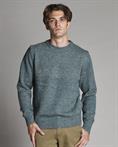 ROUND NECK 50%WOOL/50%NYLON NAPS ACQUA