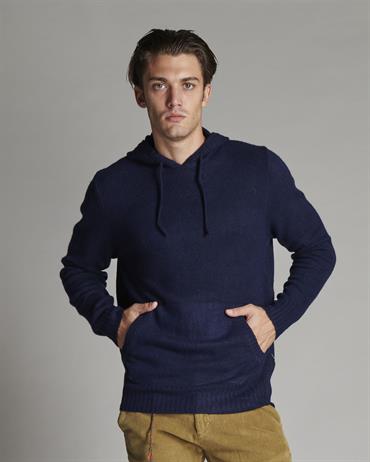 HOODIE 62%ACRY/30%NYL/6%WOOL/2%SPAND.  NAVY