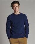 ROUND NECK 80%WOOL/20%NYLON NAVY