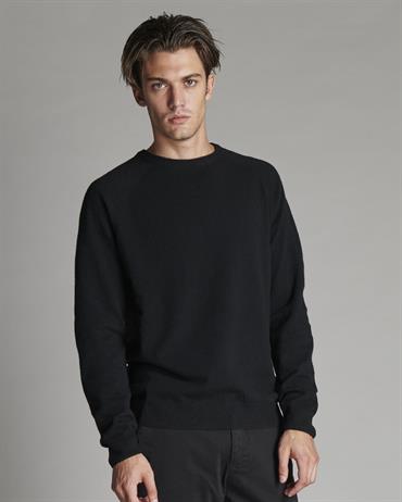 ROUND NECK 80%WOOL/20%NYLON BLACK