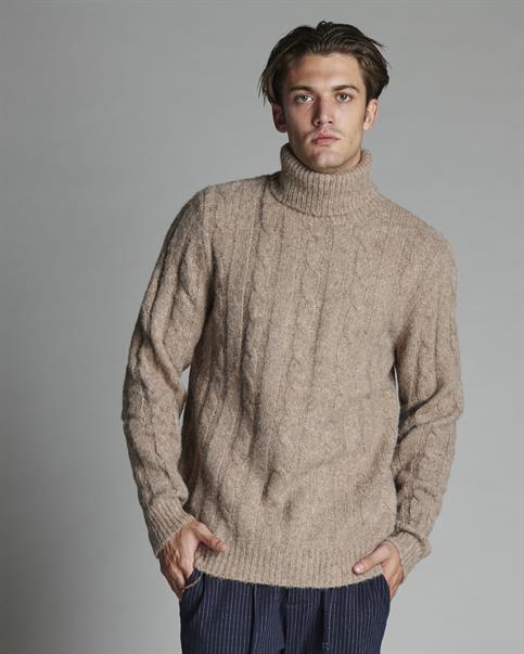 TURTLENECK 37%WOOL/35%POLY/20%ACRY/7%ALPACA/1%SPAND. BEI