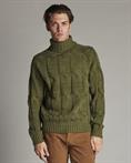 TURTLENECK 70%ACRY/30%WOOL MIL.GREEN