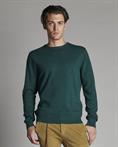 ROUND NECK 35%NYL/31%VISC/30%WOOL/4% CASHMERE DK.GREEN