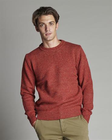 ROUND NECK 50%WOOL/50%NYLON NAPS RUST