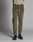 CHINO LONG CROPPED CORDUROY 1000 STRIPES G/D MIL.GREEN