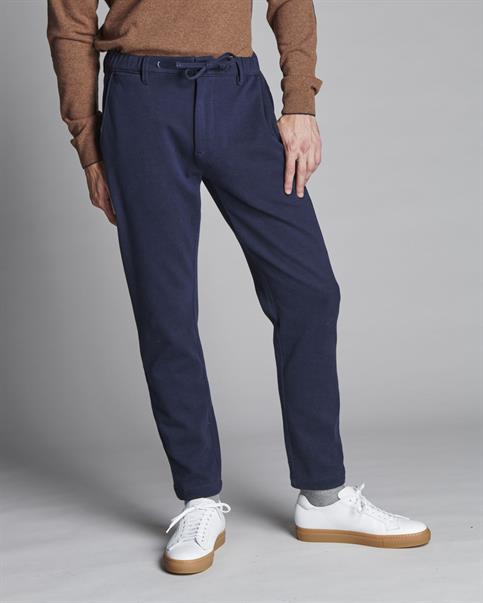 CHINO LONG SLIM MIXED WOOL Y/D NAVY