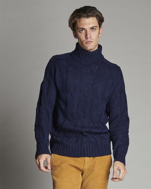 TURTLENECK 70%ACRY/30%WOOL DK.BLUE