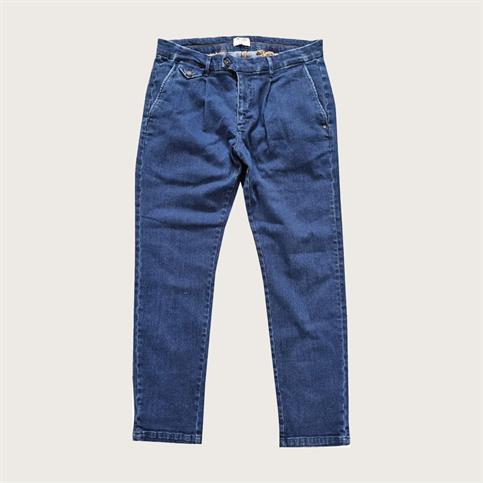 CHINO LONG PINCES DENIM G/W DARK NAVY