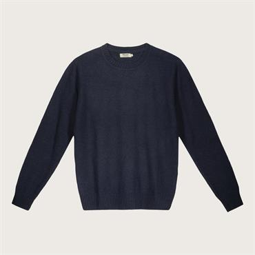 ROUND NECK 80%WOOL/20%NYLON NAVY