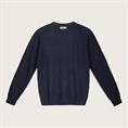 ROUND NECK 80%WOOL/20%NYLON NAVY