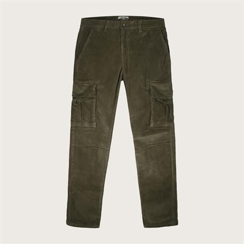 CARGO LONG CORDUROY 1000 STRIPES G/D MIL.GREEN