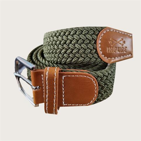 BELT COTTON STRETCH MIL.GREEN