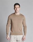 SWEATER ROUND NECK 100% COTTON S/S ACID WASH MUD