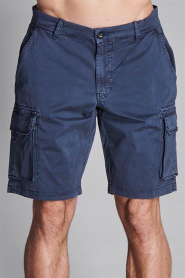 CARGO SHORT COMF. TWILL STRETCH G/D NAVY