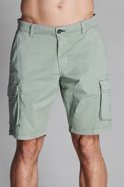 CARGO SHORT COMF. TWILL STRETCH G/D SALVIA