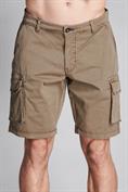 CARGO SHORT COMF. TWILL STRETCH G/D MUD