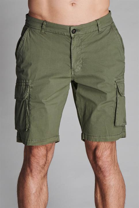 CARGO SHORT COMF.POPELINE G/D MIL.GREEN