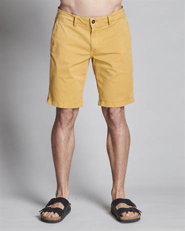 CHINO SHORT COMF. TWILL STRETCH G/D DK.YELLOW