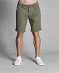 CHINO SHORT COMF. TWILL STRETCH G/D MIL.GREEN