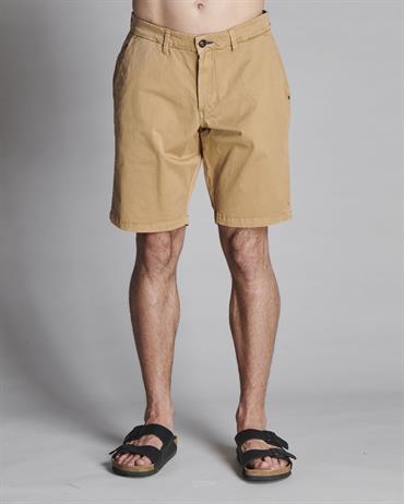 CHINO SHORT COMF. TWILL STRETCH G/D BEIGE