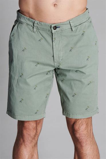 CHINO SHORT COMF. TWILL STRETCH PELICAN G/D SALVIA