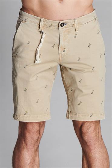 CHINO SHORT COMF. TWILL STRETCH PELICAN G/D DESERT