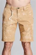 CHINO SHORT COMF. TWILL STRETCH HAWAIANA G/D BEIGE