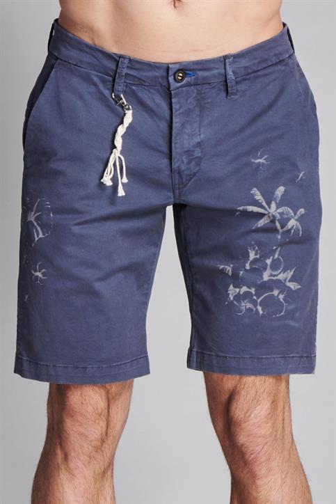 CHINO SHORT COMF. TWILL STRETCH IBISCUS G/D NAVY