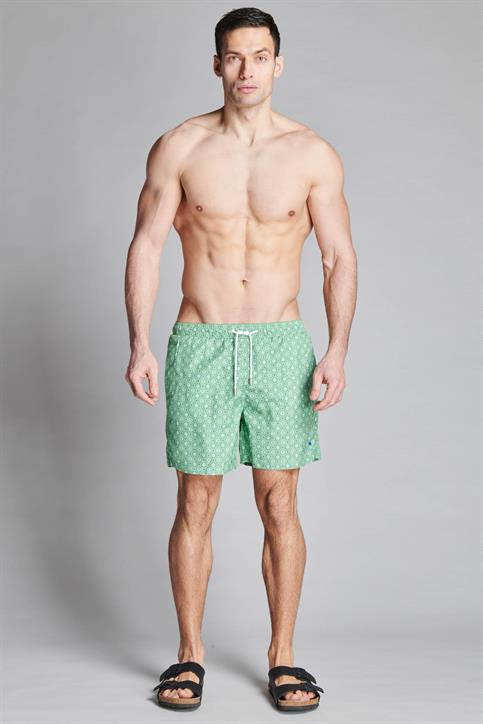 SWIMMING TRUNKS POLY.ALLOVER HERITAGE GREEN