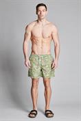 SWIMMING TRUNKS POLY.ALLOVER TROPICAL LT.GREEN