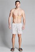 SWIMMING TRUNKS POLY.ALLOVER REDFISH OFF WHITE