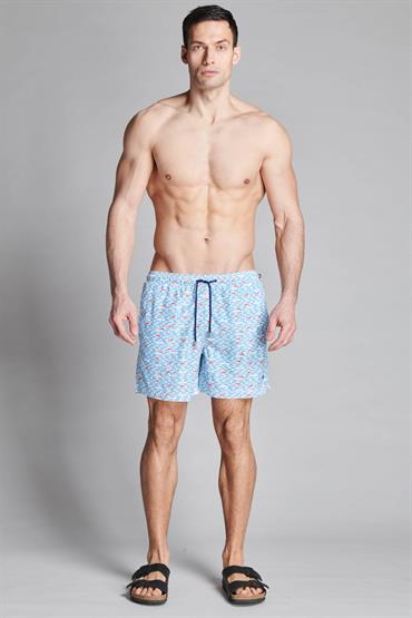 SWIMMING TRUNKS POLY.ALLOVER CARP OFF WHITE