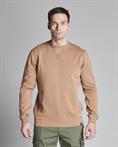 ROUND NECK FLEECE COTTON L/S G/D CARAMEL