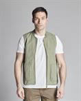 GILET CANVAS G/D MIL.GREEN